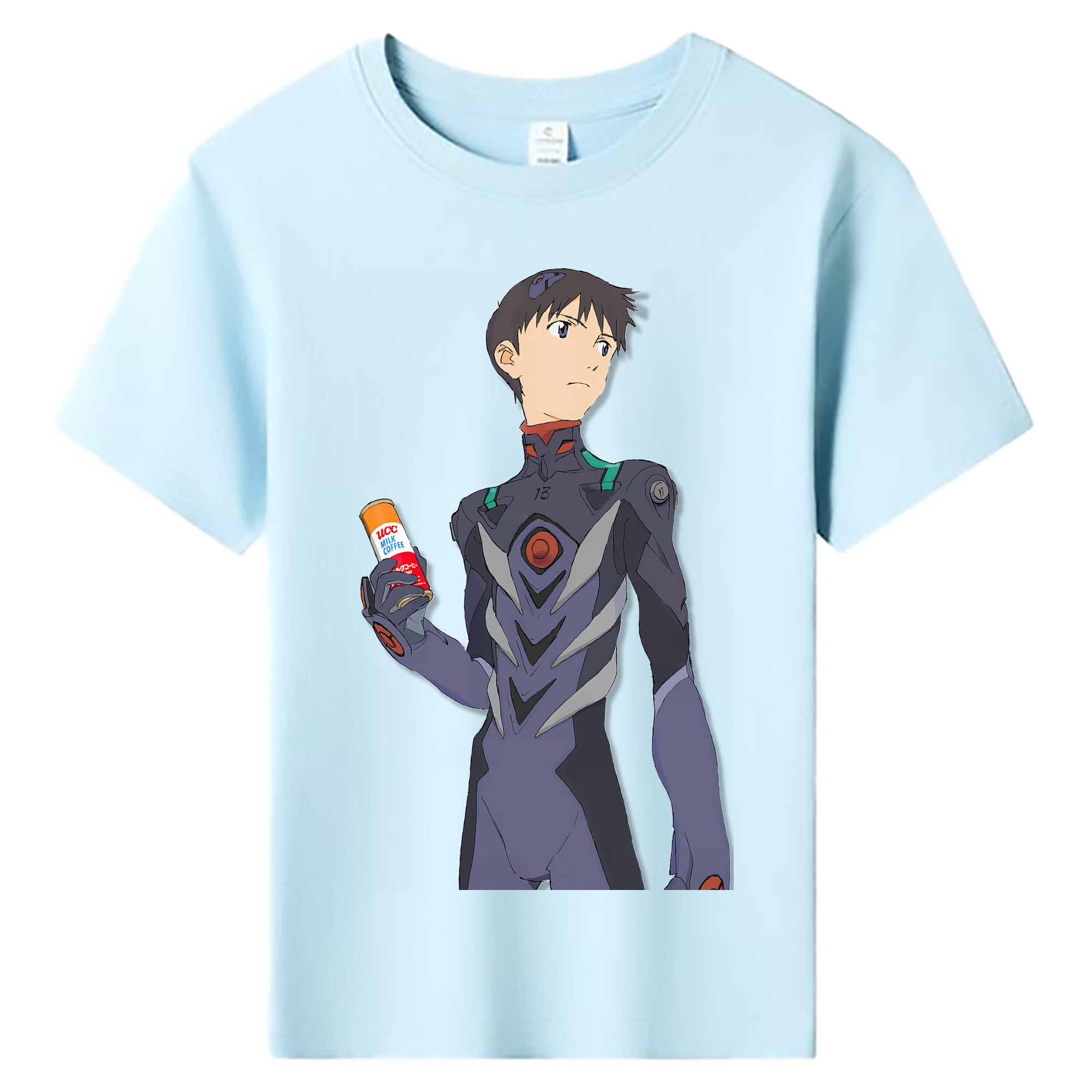 （画像用） EVA 新世紀エヴァンゲリオン 綿100％キッズTシャツ（フロントプリント）